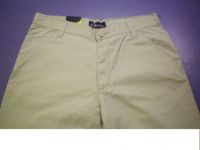 100% Cotton / Denim White / Brown Pants