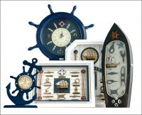 Sell wooden nautical shadow / knots frame / clock / decor / knot board