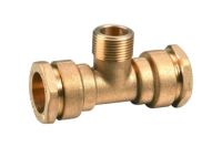 Sell male tee brass fitting for PE pipe