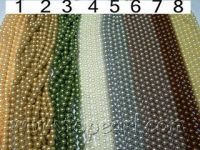 Two tone shell pearl strands,12mm or other sizes,No. 205 214 215