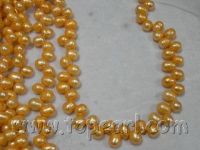 Side drilled potato pearls size 6-7mm color NO.2