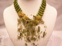 wholesale jewelry -fashionable necklace with akoya shell and wood bead
