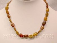 wholesale jewelry -oval gemstone necklace