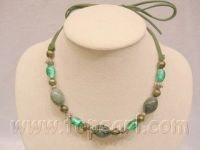wholesale jewelry -15mm oval gem stone necklace