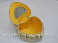 wholesale jewelry -20pcs Heart shape carriable case in satin(small)