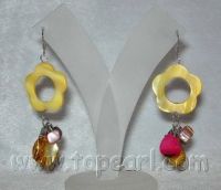 wholesale jewelry -35mm flower shape shell earrings