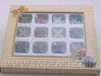 Wholesale 5sets Gemstone cross pendant gift sets