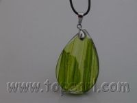 wholesale-35x50mm tear-drop green chinese crystal Pendant