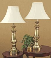 Sell brass table lamps.