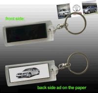 Sell Both Sides Visible Photo Insertable Solar Key Chain AK039