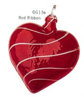 Sell blown glass heart