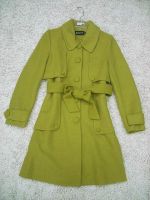 Women's coats- DKNY yellowgreen cashmere overcoats