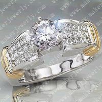 chinese manufacture wholesale  copper cubic zirconia rings