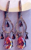 Sell fashion jewelry costume jewelry zircon earring