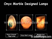 Marble Onyx Designed Lamps
