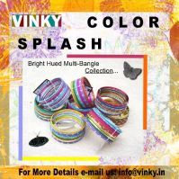 Multi Bangle Set in Vibrant Colors
