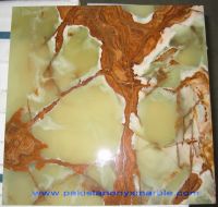 Sell green onyx tile and slabs