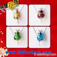 Murano Glass Perfume Bottle Pendant Necklace