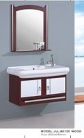 wooden bathroom cabinet