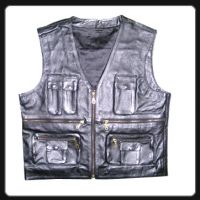 Motorbike Leather Vest