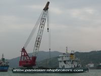 Sell 2007 built 100t self-propelled floating crane for sale