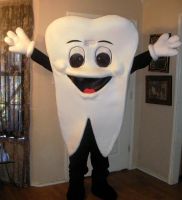 Tooth Mascot costume for dentist