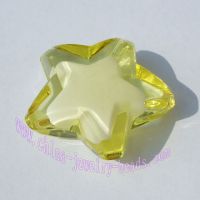 Sell cheap clear star acrylic beads of jewelry findings