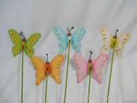 Wooden butterfly with picks