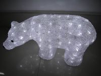 White LED Arylic Polar Bear