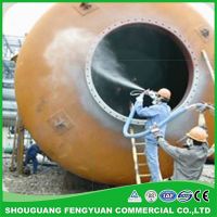 spraying polyurea coating on chemical tanks for anticorrossion, antiwater