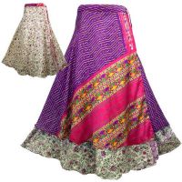 Two Layer Sari Wrap Skirt