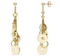 Sell 14K Gold Circle Dangle Earrings-EVIE0030