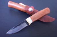 Sell textured steel handmade hunting knife