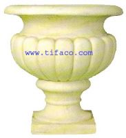 Sell Round Fluted Urn Flower Pot from Vietnam