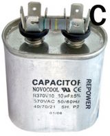 Sell Oval Metal Film Capacitor, Metallized Film Capacitor, Run Capacitor