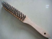 Sell wire brush with wooden handle