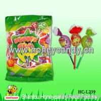25g Twisted Lollipop with Bubble Gum Confectionery