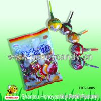 21g Double Flavor Yoghurt Lollipop with Soft Chewy Candy Filling