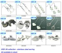 Sell stainless steel earring with US$1.49 in stock