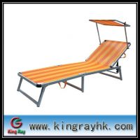 Sell foldable  beach bed with sunshade