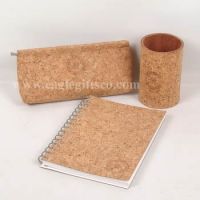 Sell cork stationery(notebook pencil vase pencil case
