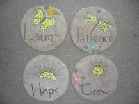 cement decorative stepping stone
