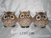 resin owl decoration