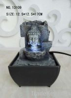 polyresin indoor buddha fountain
