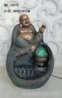 resin decorative buddha founatin