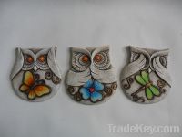 terracotta  owl hanging decoration