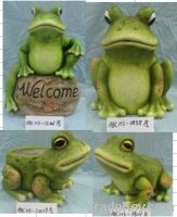 terracotta frog garden decoration
