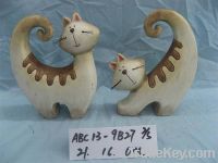 terracotta decorative cat