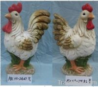terracotta decorative rooster