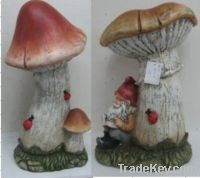 terracotta decorative mushroom